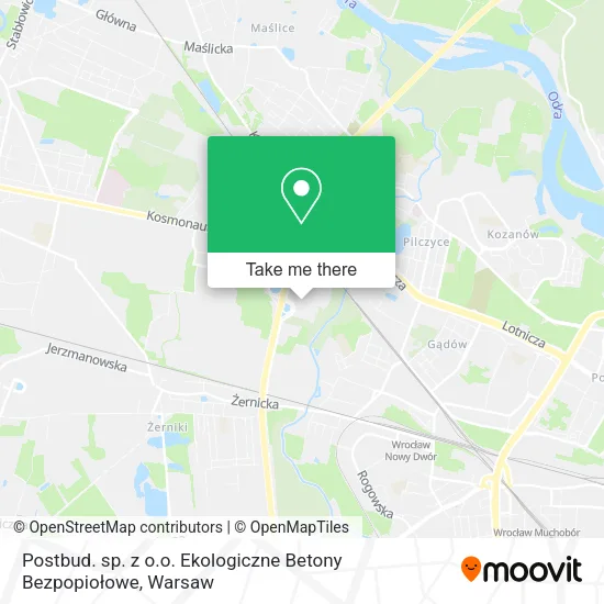 Карта Postbud. sp. z o.o. Ekologiczne Betony Bezpopiołowe