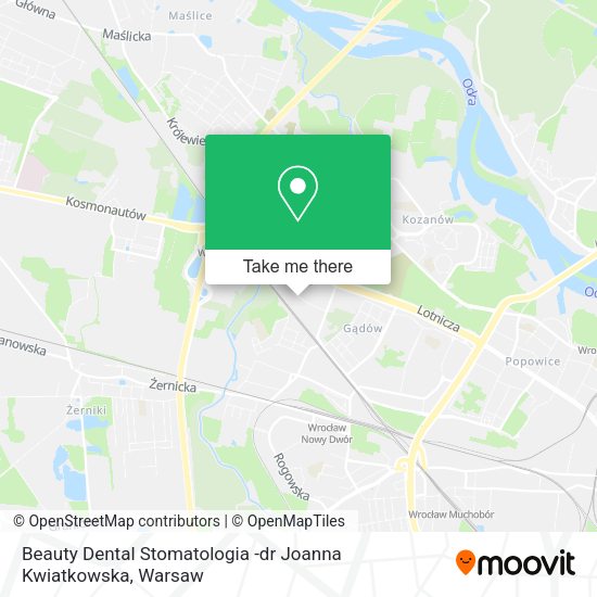 Карта Beauty Dental Stomatologia -dr Joanna Kwiatkowska