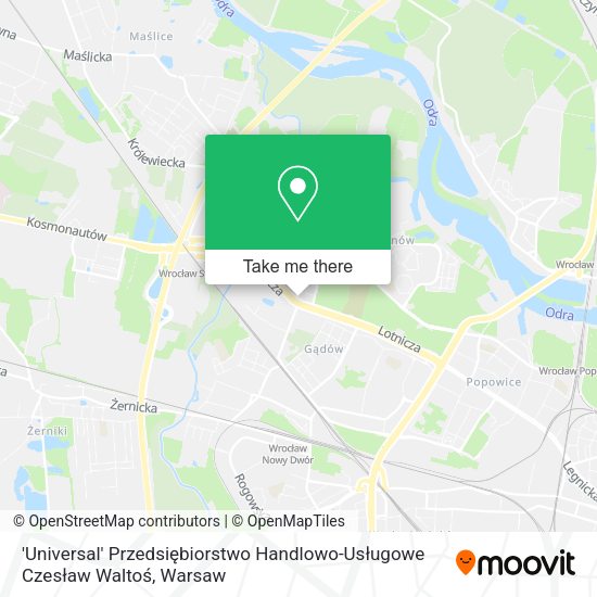 'Universal' Przedsiębiorstwo Handlowo-Usługowe Czesław Waltoś map