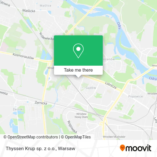 Thyssen Krup sp. z o.o. map