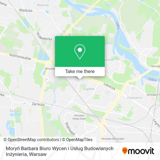 Moryń Barbara Biuro Wycen i Usług Budowlanych Inżynieria map