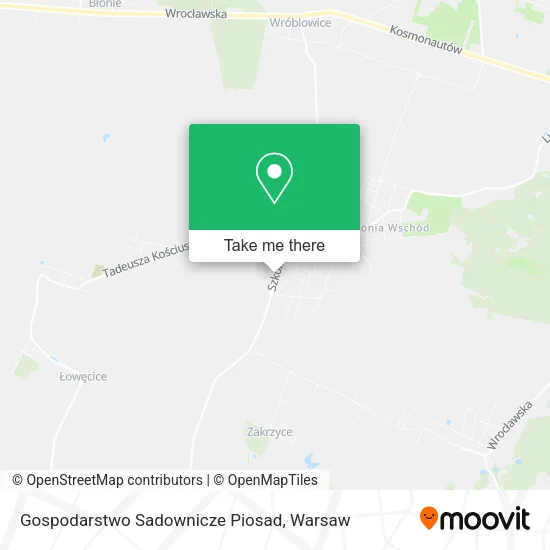 Карта Gospodarstwo Sadownicze Piosad