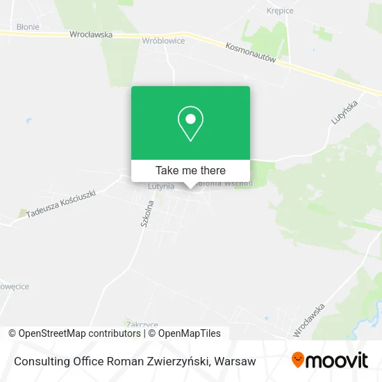 Карта Consulting Office Roman Zwierzyński