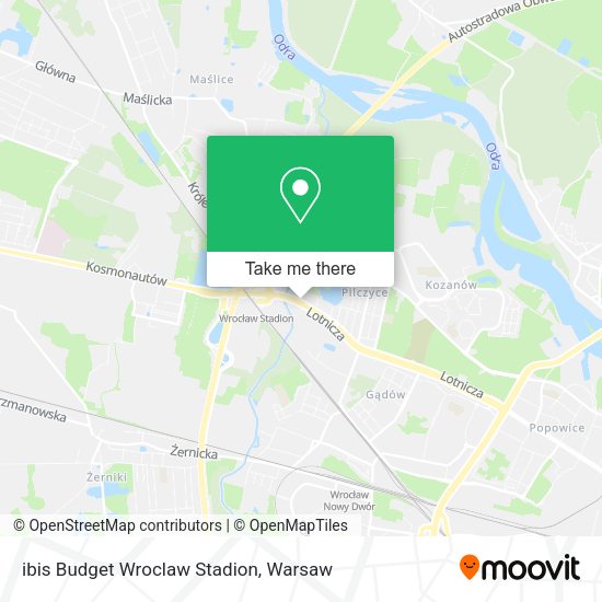 ibis Budget Wroclaw Stadion map