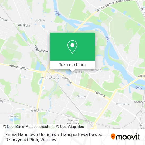 Карта Firma Handlowo Usługowo Transportowa Dawex Dziurzyński Piotr