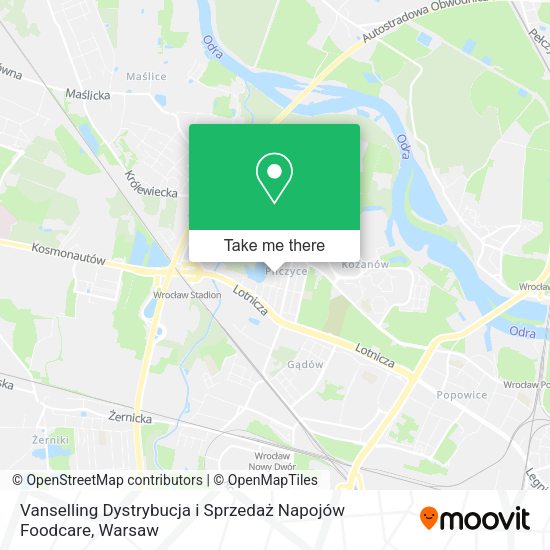 Vanselling Dystrybucja i Sprzedaż Napojów Foodcare map