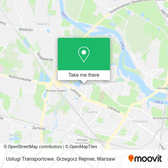 Usługi Transportowe. Grzegorz Rejmer map