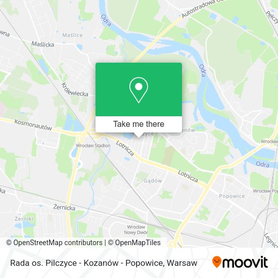 Rada os. Pilczyce - Kozanów - Popowice map