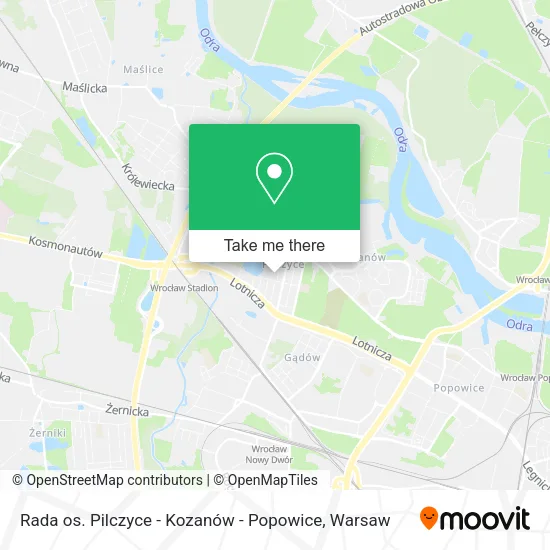 Карта Rada os. Pilczyce - Kozanów - Popowice