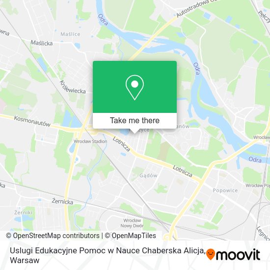 Uslugi Edukacyjne Pomoc w Nauce Chaberska Alicja map