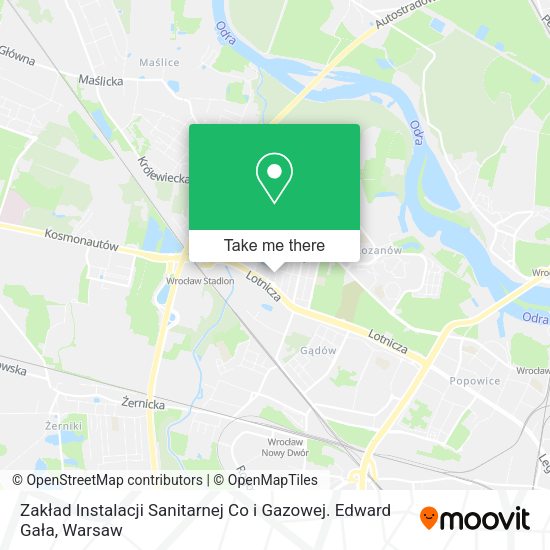 Zakład Instalacji Sanitarnej Co i Gazowej. Edward Gała map