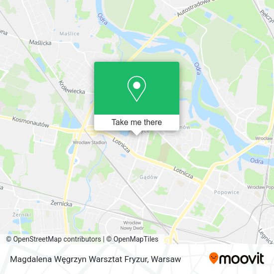 Magdalena Węgrzyn Warsztat Fryzur map