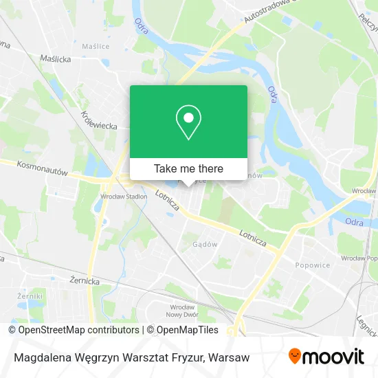 Карта Magdalena Węgrzyn Warsztat Fryzur