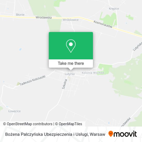 Bożena Palczyńska Ubezpieczenia i Usługi map