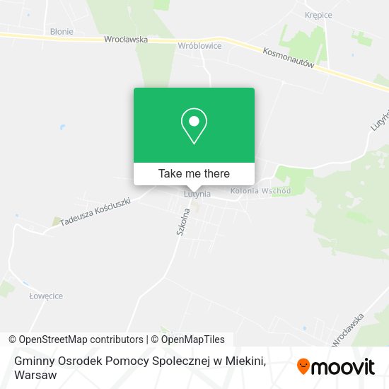 Gminny Osrodek Pomocy Spolecznej w Miekini map