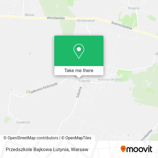 Карта Przedszkole Bajkowa Lutynia