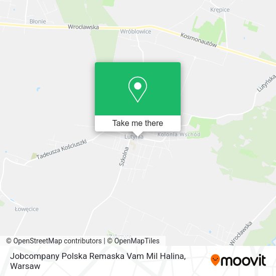 Jobcompany Polska Remaska Vam Mil Halina map