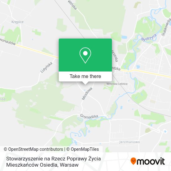 Stowarzyszenie na Rzecz Poprawy Życia Mieszkańców Osiedla map