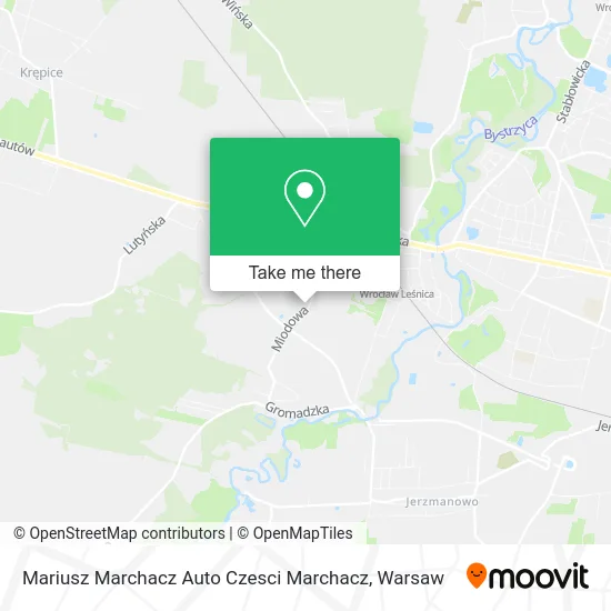 Карта Mariusz Marchacz Auto Czesci Marchacz