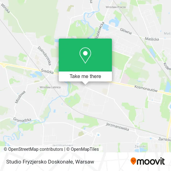 Studio Fryzjersko Doskonałe map