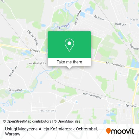 Usługi Medyczne Alicja Kaźmierczak Ochrombel map