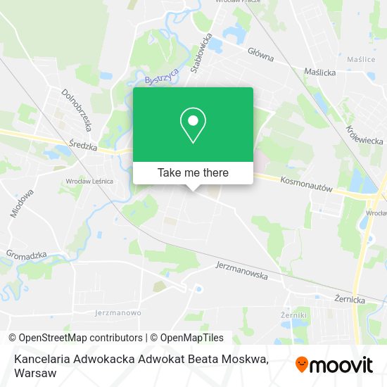 Kancelaria Adwokacka Adwokat Beata Moskwa map