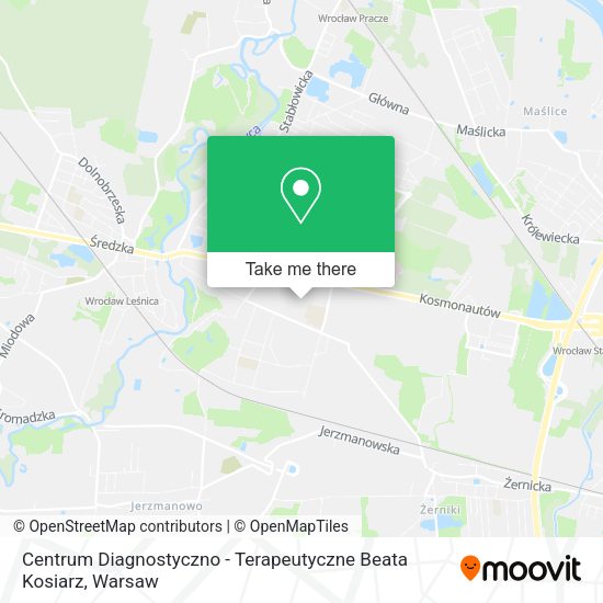 Centrum Diagnostyczno - Terapeutyczne Beata Kosiarz map