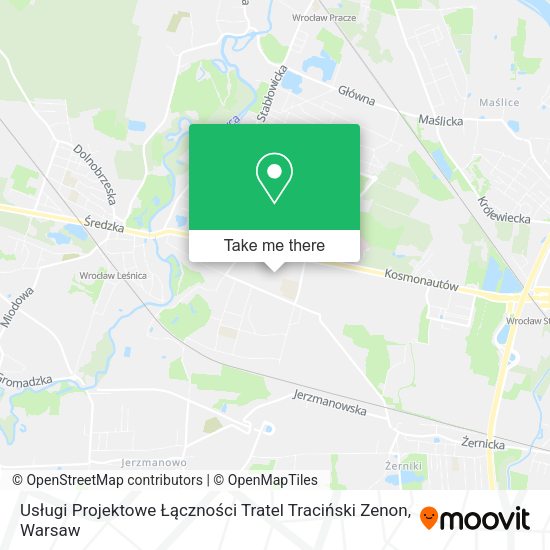 Usługi Projektowe Łączności Tratel Traciński Zenon map