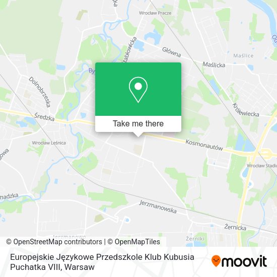 Europejskie Językowe Przedszkole Klub Kubusia Puchatka VIII map