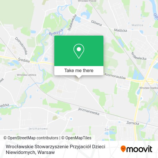 Wrocławskie Stowarzyszenie Przyjaciół Dzieci Niewidomych map