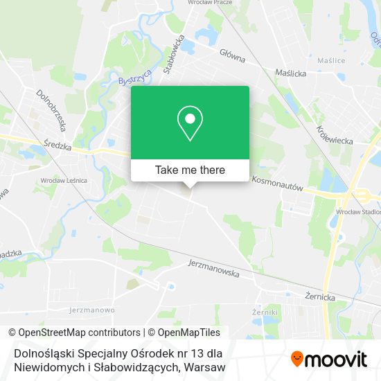 Dolnośląski Specjalny Ośrodek nr 13 dla Niewidomych i Słabowidzących map