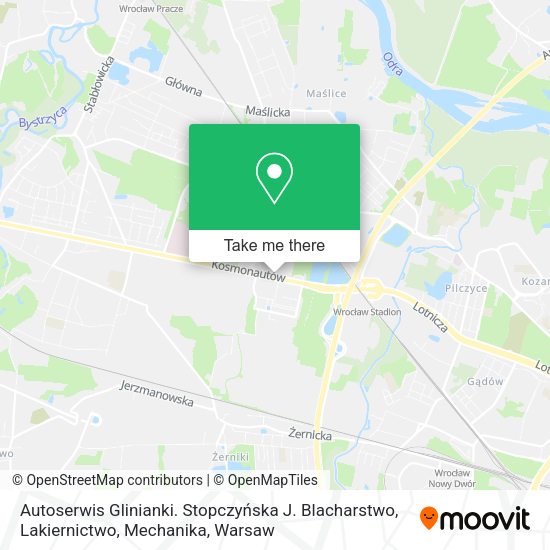 Autoserwis Glinianki. Stopczyńska J. Blacharstwo, Lakiernictwo, Mechanika map