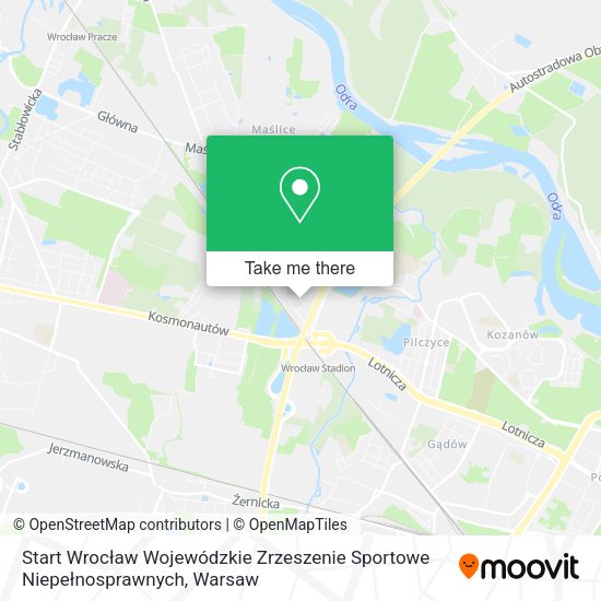 Карта Start Wrocław Wojewódzkie Zrzeszenie Sportowe Niepełnosprawnych