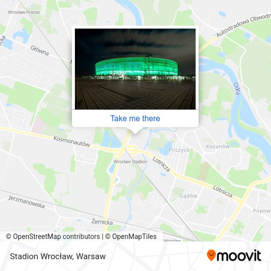 Stadion Wrocław map