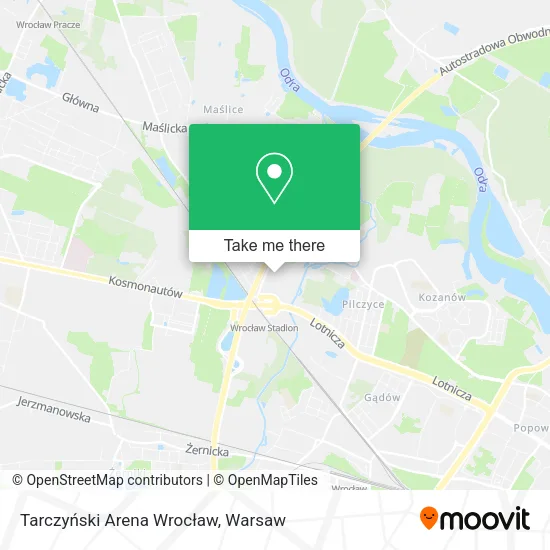 Tarczyński Arena Wrocław map