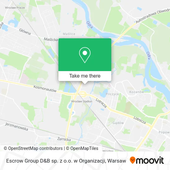 Escrow Group D&B sp. z o.o. w Organizacji map