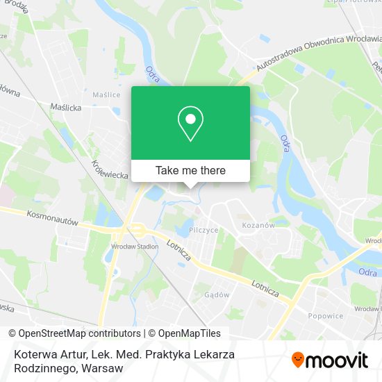 Koterwa Artur, Lek. Med. Praktyka Lekarza Rodzinnego map