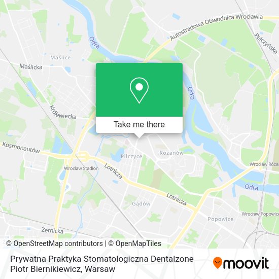 Prywatna Praktyka Stomatologiczna Dentalzone Piotr Biernikiewicz map