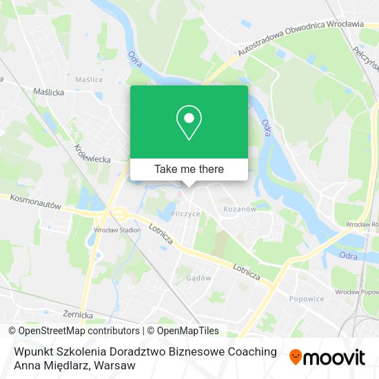 Wpunkt Szkolenia Doradztwo Biznesowe Coaching Anna Międlarz map