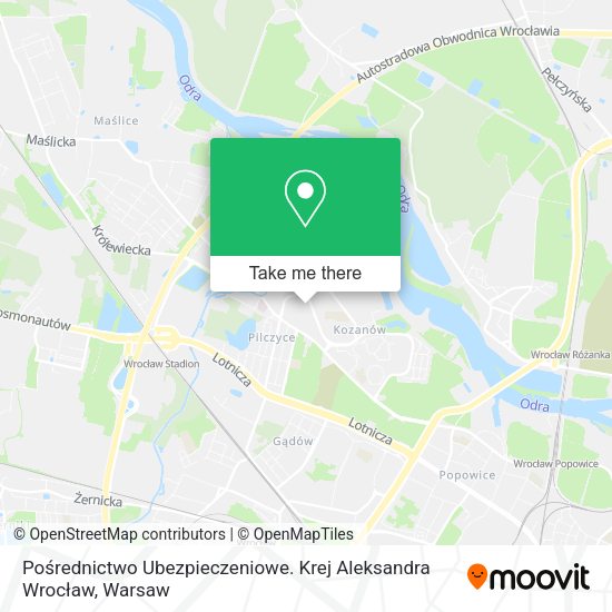 Pośrednictwo Ubezpieczeniowe. Krej Aleksandra Wrocław map