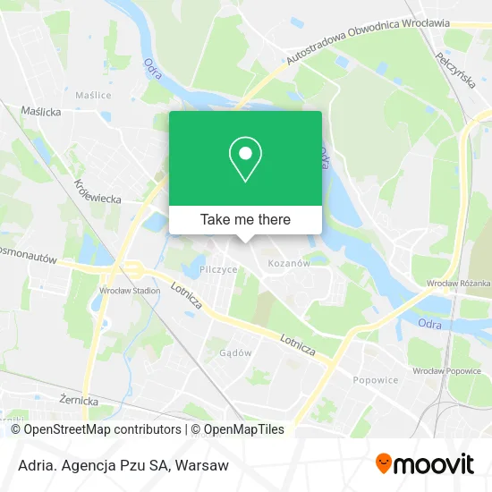 Карта Adria. Agencja Pzu SA