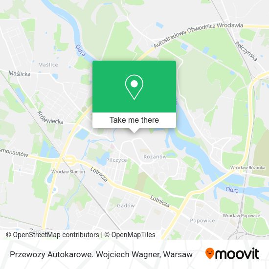 Przewozy Autokarowe. Wojciech Wagner map