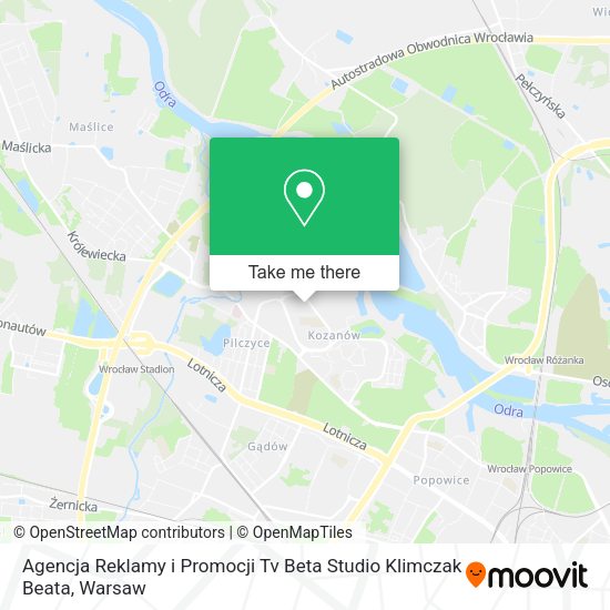 Agencja Reklamy i Promocji Tv Beta Studio Klimczak Beata map