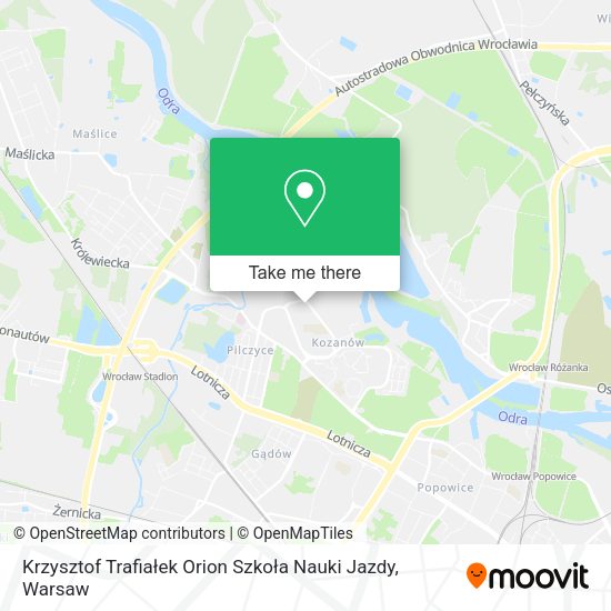 Krzysztof Trafiałek Orion Szkoła Nauki Jazdy map