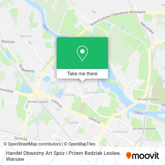 Handel Obwozny Art Spoz i Przem Badziak Leslaw map