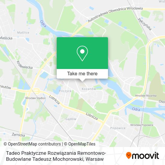 Tadeo Praktyczne Rozwiązania Remontowo-Budowlane Tadeusz Mochorowski map