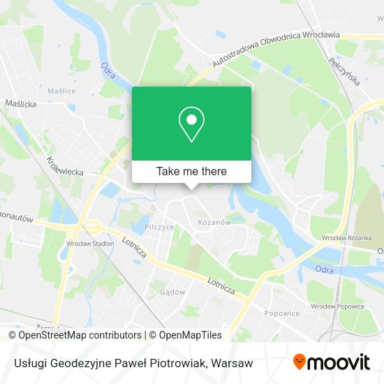 Usługi Geodezyjne Paweł Piotrowiak map