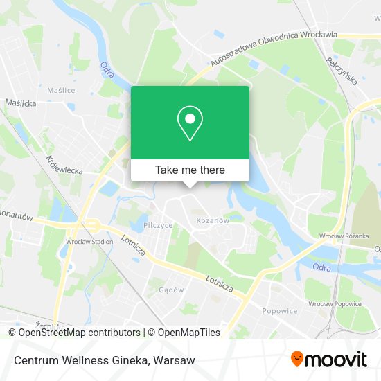 Centrum Wellness Gineka map