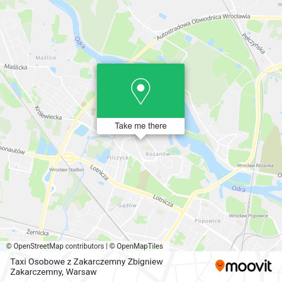 Карта Taxi Osobowe z Zakarczemny Zbigniew Zakarczemny