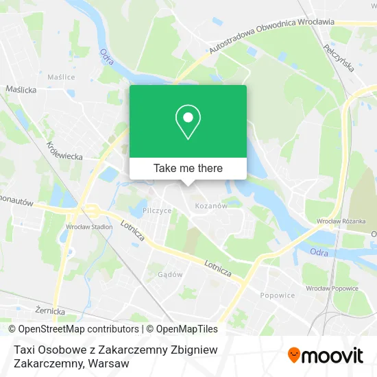 Карта Taxi Osobowe z Zakarczemny Zbigniew Zakarczemny